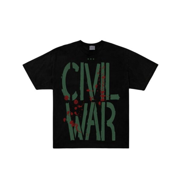 GSTVRN Acid Wash Black Civil War T-shirt