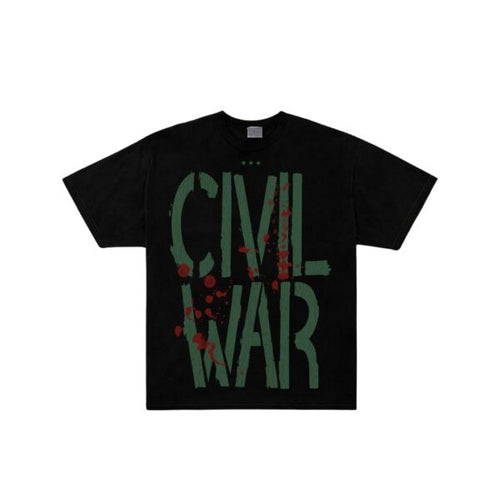 GSTVRN Acid Wash Black Civil War T-shirt