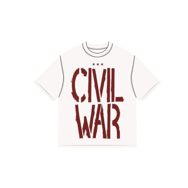 GSTVRN Unisex White Civil War T-shirt