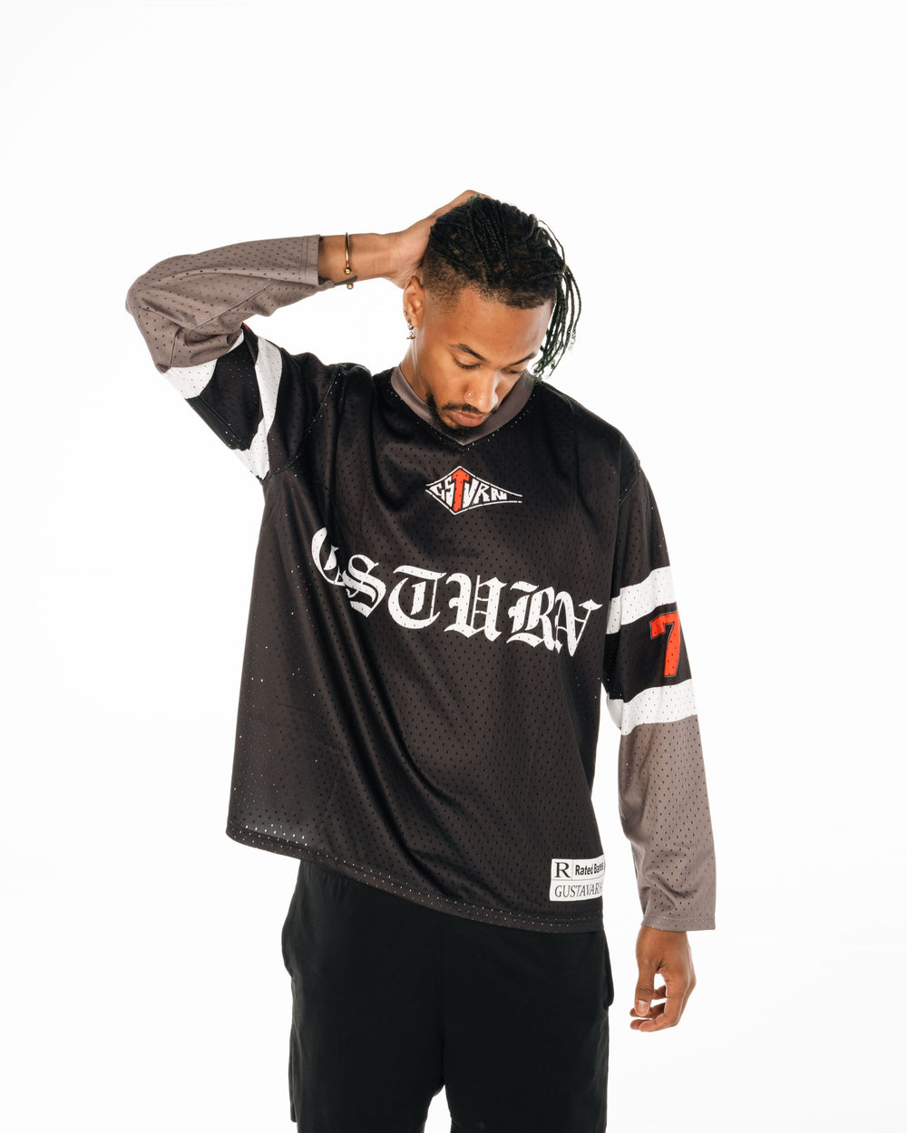 GSTVRN 47 Hockey Jersey Red & Black