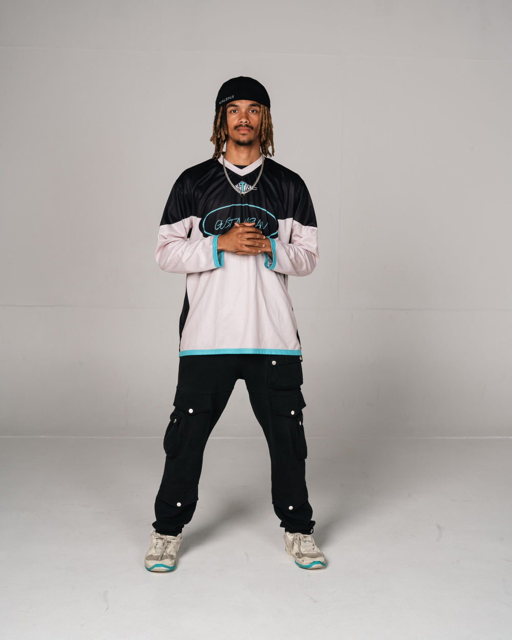 GSTVRN 74 Hockey Jersey Champagne Pink & Black