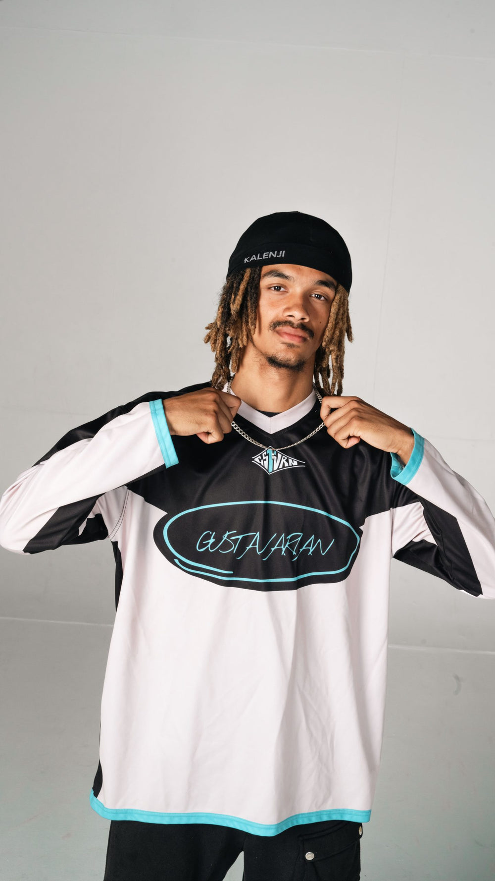 GSTVRN 74 Hockey Jersey Champagne Pink & Black