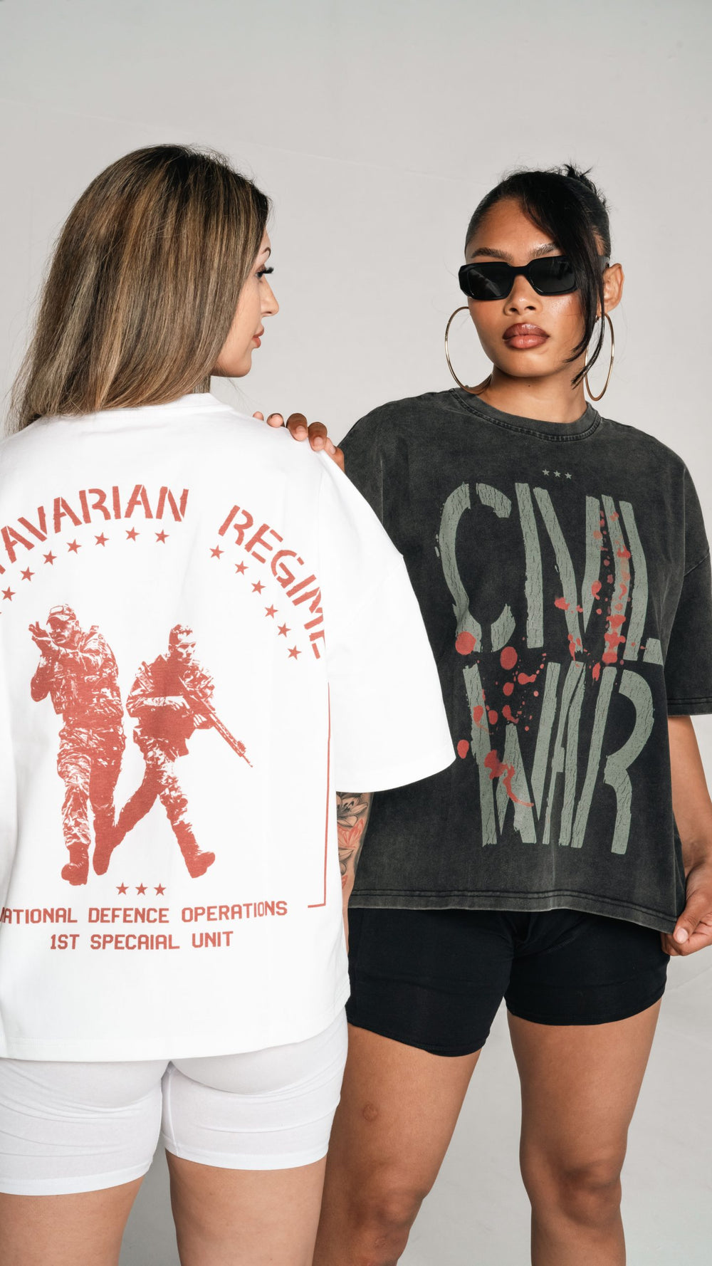 GSTVRN Unisex White Civil War T-shirt