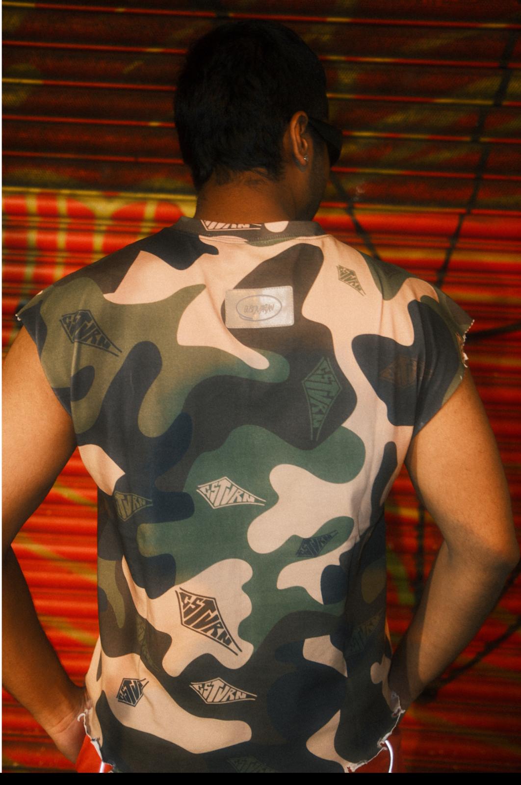 Gustavarian Sleeveless Camo Top